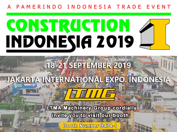 LTMG machinery attend Construction Indonesia 2019