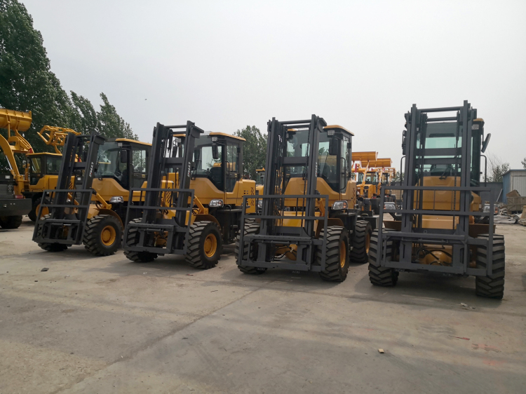 LTMG rough terrain forklifts were once again exported to Brazil in bulk